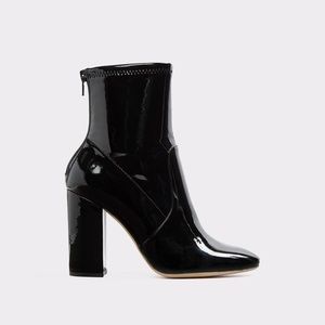 Aldo patent leather booties